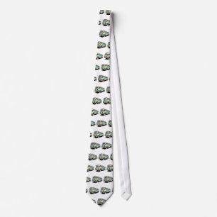retro bus motor coach tie