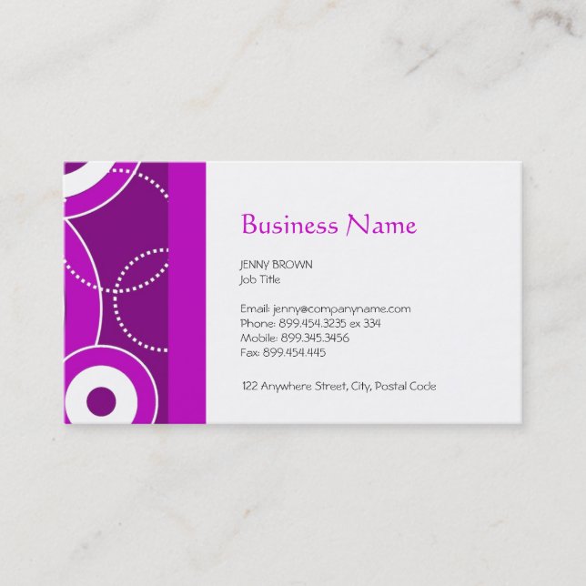 Retro Business Card (Front)