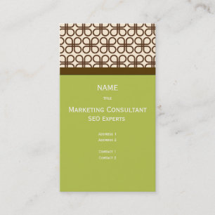 Retro Business Card dark chocolate