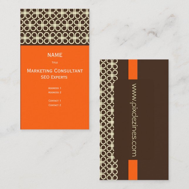 Retro Business Card for Designers (Front/Back)