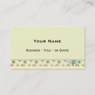 Retro Business Card or Profile Card
