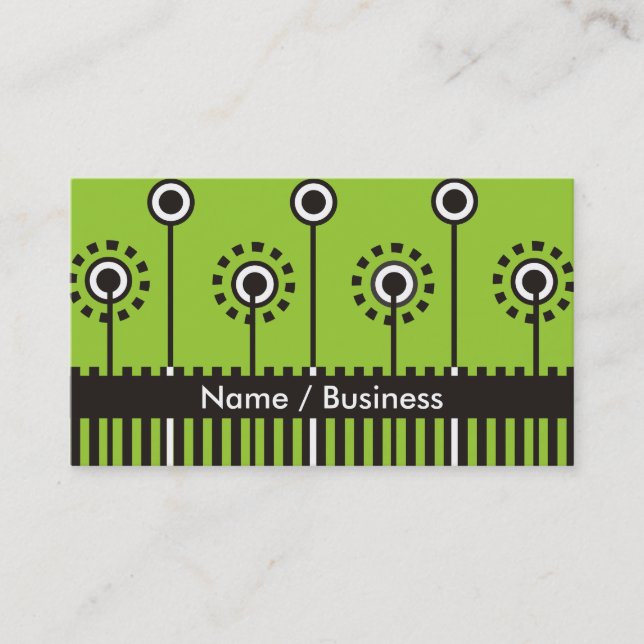 Retro Business Cards. Card (Front)