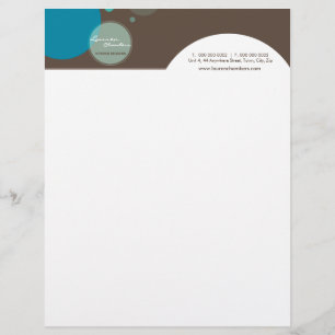 RETRO BUSINESS LETTERHEAD :: large dots 4