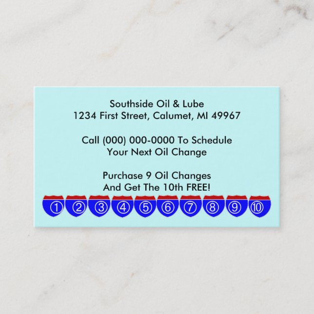 Retro Business Punch Cards business Road Signs (Front)