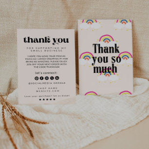 Retro Business Thank You Card