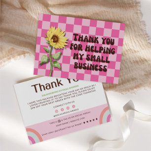 Retro Business Thank You Card