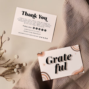 Retro Business Thank You Card