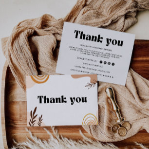 Retro Business Thank You Card