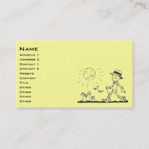 Retro Businessman Business Card