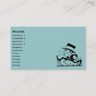 Retro Businessman Business Card
