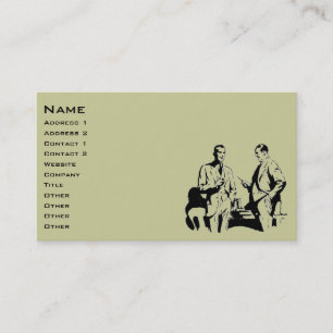 Retro Businessmen Business Card