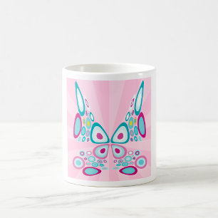 Retro Butterfly Abstract Pop Art  Coffee Mug