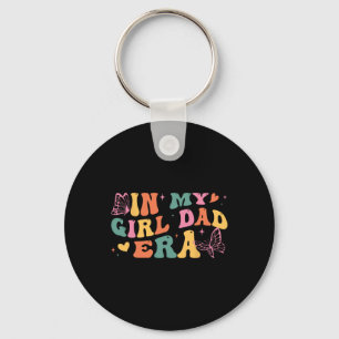 Retro Butterfly Gift For Dad And Daughter In My Gi Key Ring