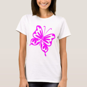 Retro Butterfly - Magenta T-Shirt