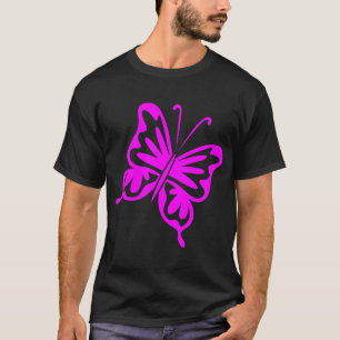 Retro Butterfly - Magenta T-Shirt