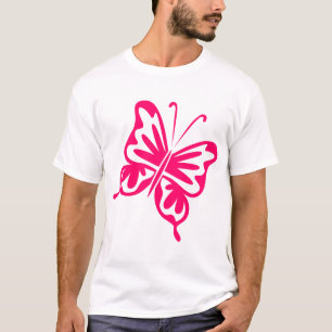 Retro Butterfly - Neon Red T-Shirt