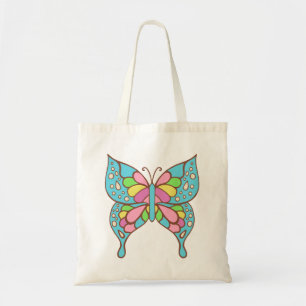 Retro Butterfly Tote Bag