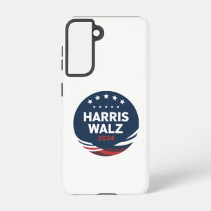Retro Button Election for Democrats Harris Waltz  Samsung Galaxy Case