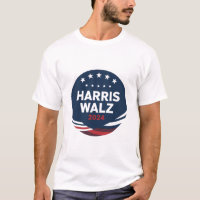 Retro Button Election for Democrats Harris Waltz