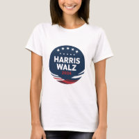 Retro Button Election for Democrats Harris Waltz 