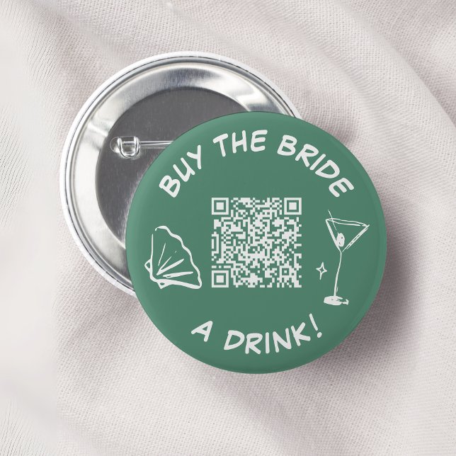Retro Buy The Bride A Drink Button Venmo (Creator Uploaded)