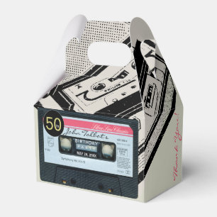 Retro C Audiotape 50th Birthday Thank You GFB Favour Box
