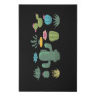 Retro Cactus Education Botanical Succulent Plants