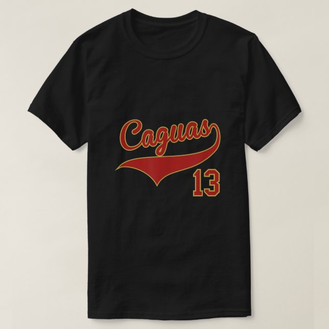 Retro Caguas Baseball Camiseta Beisbol Puerto Rico T-Shirt (Design Front)