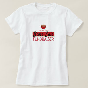 Retro Cake Design, Charity Bake Sale Event T-Shirt
