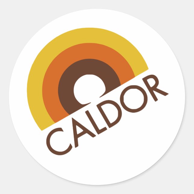 Retro Caldor Department Store Logo Classic Round Sticker (Front)