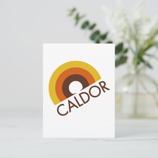 Retro Caldor Department Store Logo Postcard (Standing Front)