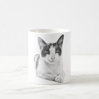Retro Calico Halftone Coffee Mug