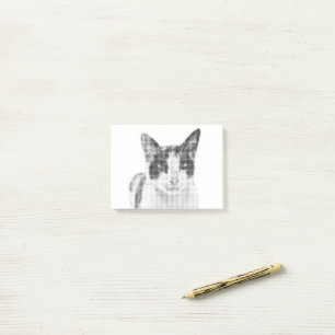 Retro Calico Halftone Post-it Notes