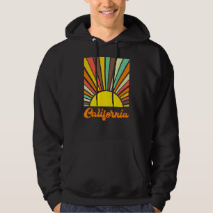 Retro California Dreaming Vintage Sunset Waves Wes Hoodie