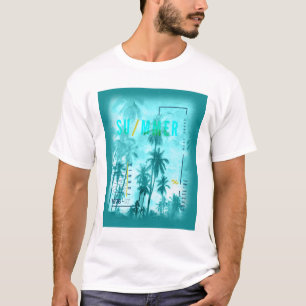 Retro California Summer Design T-Shirt