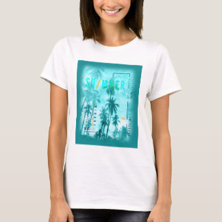 Retro California Summer Design T-Shirt
