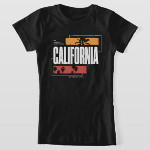 Retro California West Coast Los Angeles Palm Trees T-Shirt