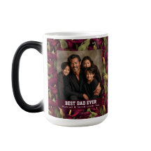 Retro Calla Lilies Flower Stepdad Photo Ceramic