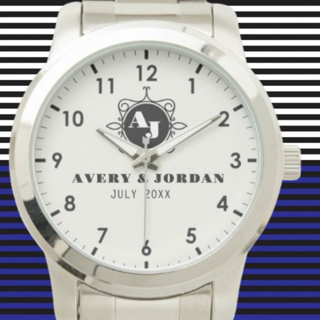 Retro calligraphic monogram Luxury Vintage  Watch (Creator Uploaded)