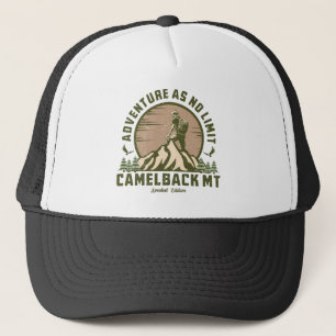 Retro Camelback Mountain Hike Sunset T-Shirt Trucker Hat