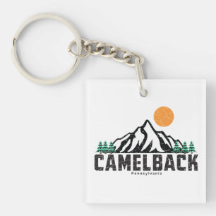 Retro Camelback Mountain Ski Key Ring