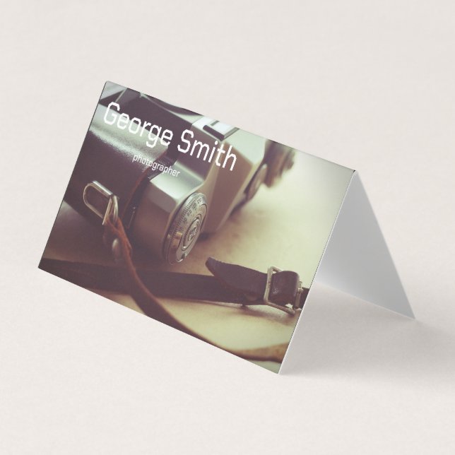 Retro camera business card (Front)