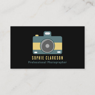 Retro Camera Icon, Photographer, Photography Business Card