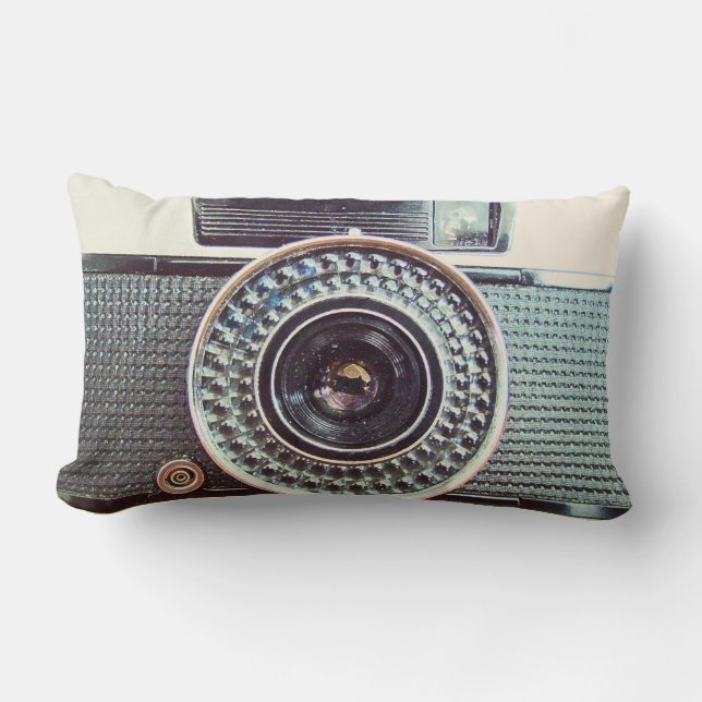 Retro camera lumbar cushion (Front)