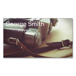 Retro camera 	Magnetic business card