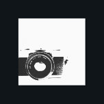 Retro Camera Photographer Art Canvas Print<br><div class="desc">Display this retro camera in your home gallery for a chic modern piece. Featuring a classic professional handheld film camera.</div>