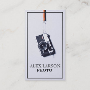 Retro Camera Photography Business Card