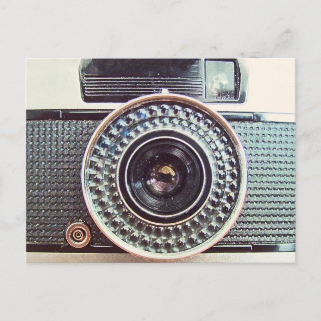 Retro camera postcard (Front)