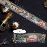Retro Camera Reel Custom Photo Birthday Gift Wrap Satin Ribbon<br><div class="desc">Create your own custom, personalised, retro vintage vibe, cool, fun, unique, one-of-a-kind, stylish, elegant faux gold typography / script, old camera reel / movie reel / film strip 7 photo collage, birthday gift wrap wrapping ribbon, in silky smooth shiny satin and ribbed textured strong durable grosgrain options. To customise, simply...</div>