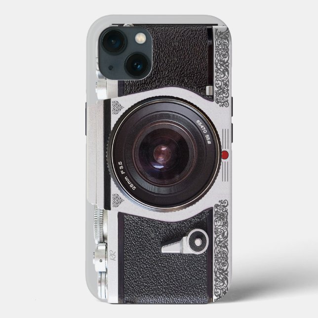 Retro Camera Scroll Effects iPhone Case (Back)